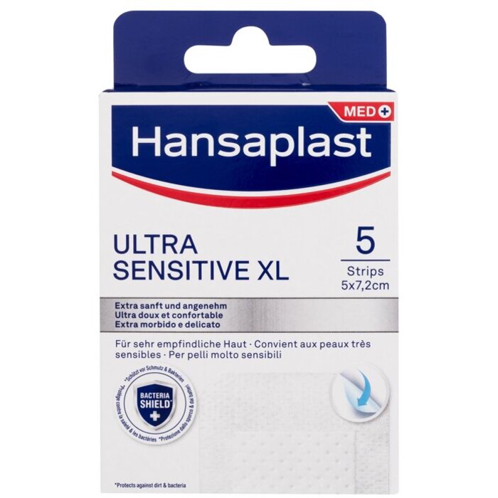 Hansaplast Ultra Sensitive XL Plaster - Náplast 5 ks