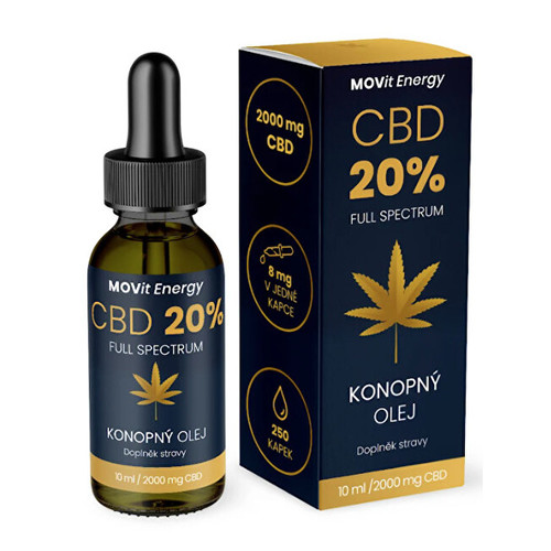 CBD 20% Full Spectrum konopný olej 10 ml