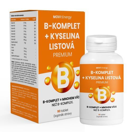 B-Komplet + Kyselina listová PREMIUM 90 tabliet