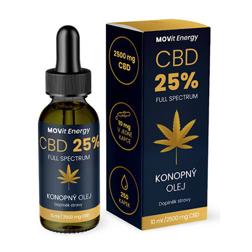 CBD 25% Full Spectrum konopný olej 10 ml