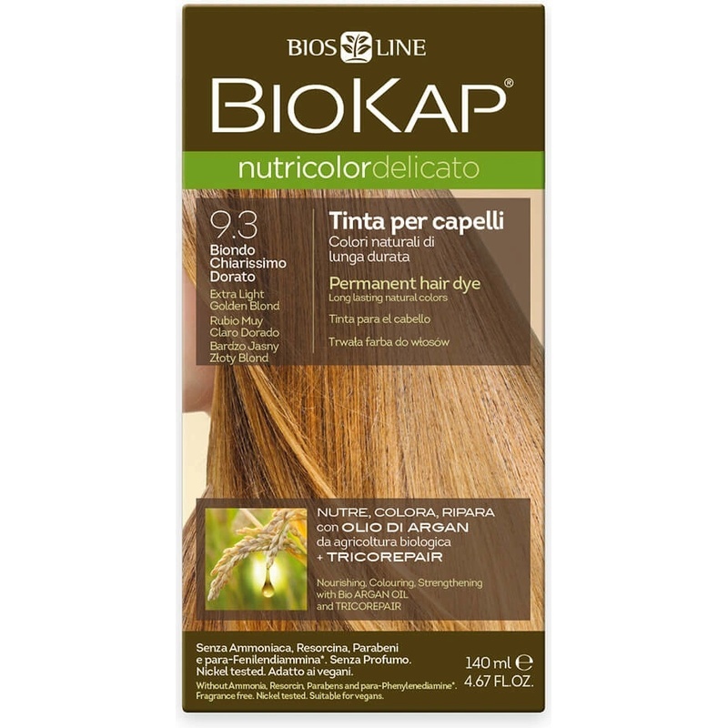 NUTRICOLOR DELICATO - farba na vlasy - 9.30 Blond zlatá - Extra svetlá 140 ml