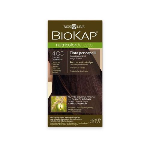 Biokap NUTRICOLOR DELICATO - Barva na vlasy - 4.05 Kaštanovo čokoládová 140 ml
