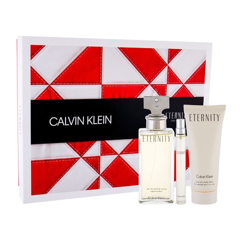 Calvin Klein Eternity Dárková sada dámská parfémovaná voda 100 ml, tělové mléko 100 ml a miniaturka dámská parfémovaná voda 10 ml