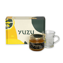 Yuzu v dárkové krabičce se skleněným hrnkem 550 g