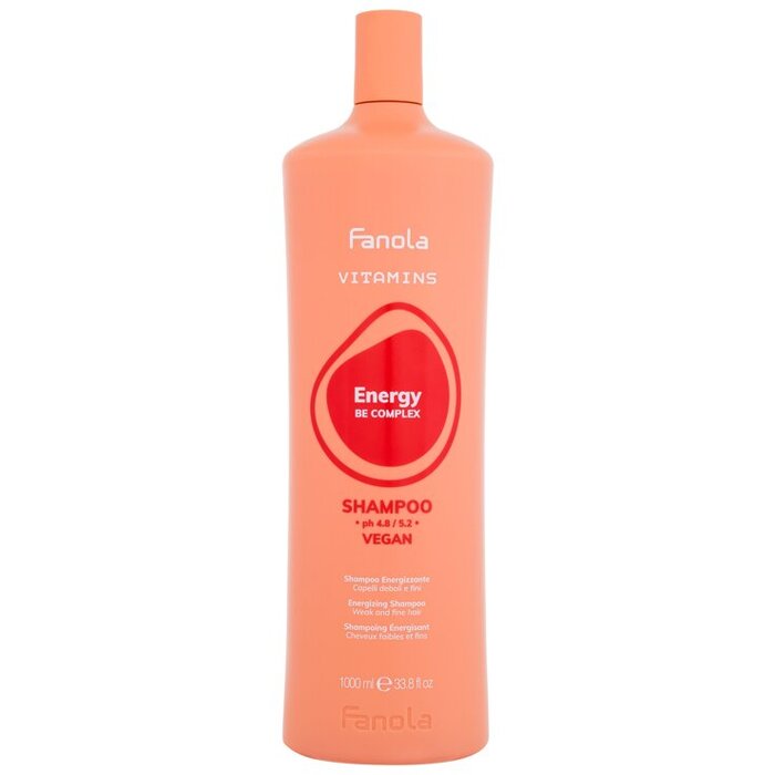 Fanola Vitamins Energy Shampoo ( jemné a oslabené vlasy ) - Energizující šampon 1000 ml