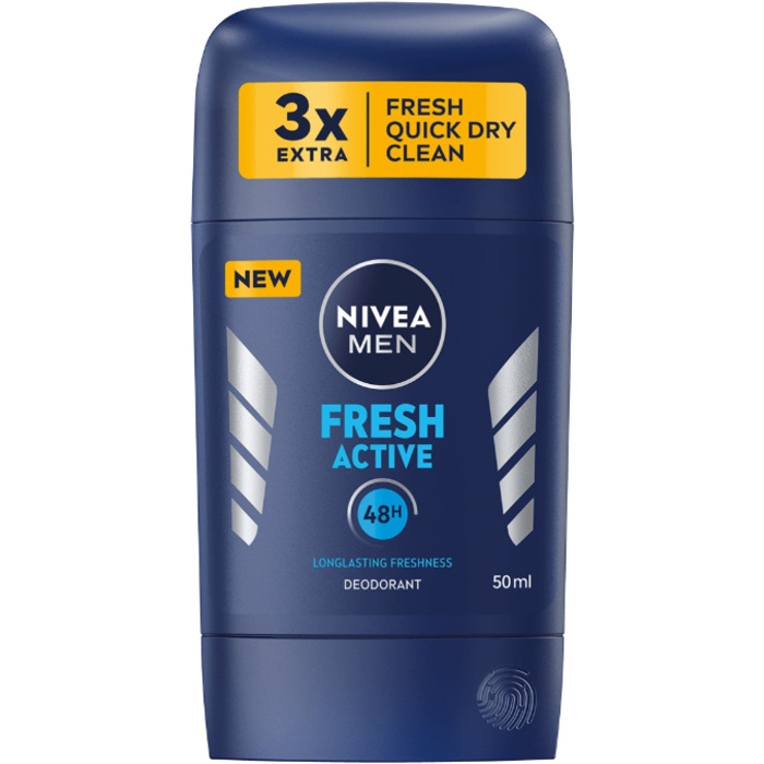Nivea Fresh Active pánský deodorant - Tuhý pánský deodorant pro muže 50 ml