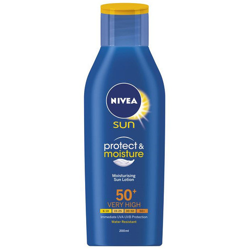 Nivea Sun Protect & Moisture Lotion - Hydratační mléko na opalování SPF 50 200 ml