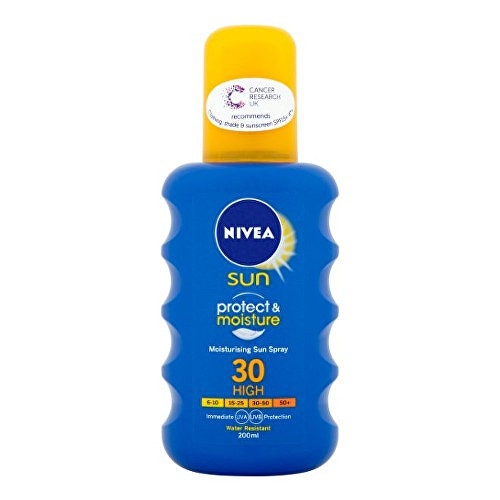 Nivea Sun Protect & Moisture Sun Spray SPF 30 - Hydratační sprej na opalování 200 ml