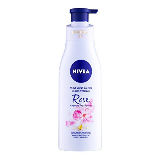 Nivea Oil In Lotion Rose & Argan Oil - Tělové mléko s olejem Růže a arganový olej 400 ml
