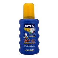 Nivea Sun Kids Moisturising Spray - Dětský barevný sprej na opalování SPF 50 + 200 ml