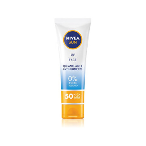 Nivea UV Face Q10 Anti-Age & Anti-Pigments SPF 50 - Protivráskový krém na opalování 50 ml