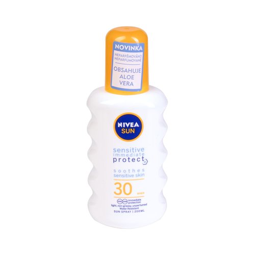 Nivea Sun Sensitive Protect Soothes Spray SPF 30 - Opalovací přípravek na tělo 200 ml