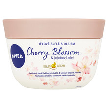 Cherry Blossom & Jojoba Oil - Tělové suflé s olejem 