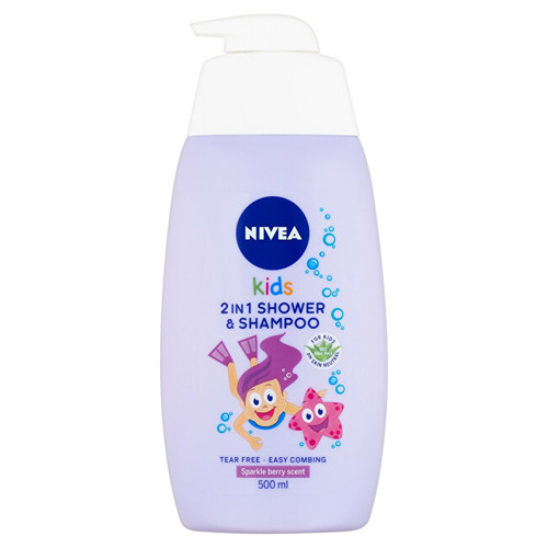 2 in 1 Shower Shampoo - Dětský sprchový gel a šampon 2 v 1 s vůní lesního ovoce 