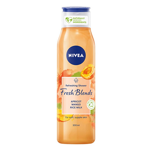 Nivea Fresh Blends Apricot, Mango, Rice Milk Refreshing Shower - Osvěžující sprchový gel 300 ml