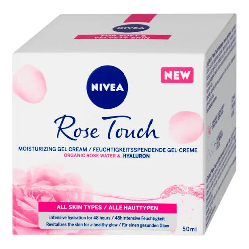 Nivea Rose Touch Moisturizing Gel-Cream - Hydratační denní gel-krém 50 ml