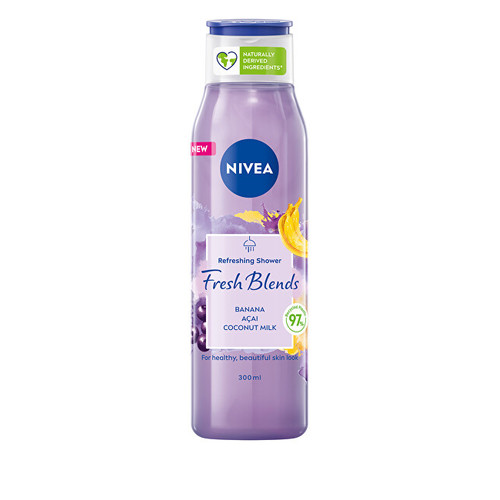 Nivea Fresh Banana & Acai Refreshing Shower Gel - Osvěžující sprchový gel 300 ml