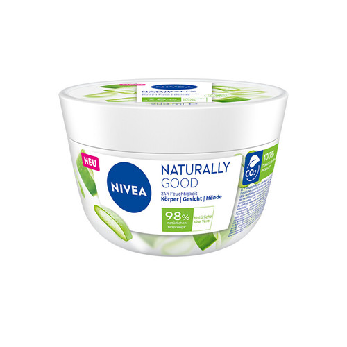 Nivea Naturally Good Cream - Hydratační krém na obličej, tělo a ruce 200 ml