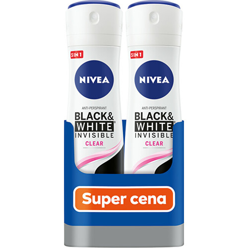 Black & White Invisible Clear Antiperspirant ( 2 x 150 ml ) - Antiperspirant ve spreji