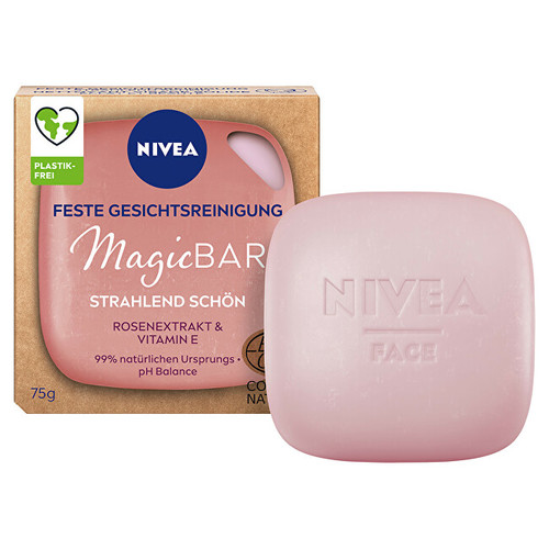 Nivea Magic Bar sensitiv čisticí pleťové mýdlo pro zářivou pleť 75 g