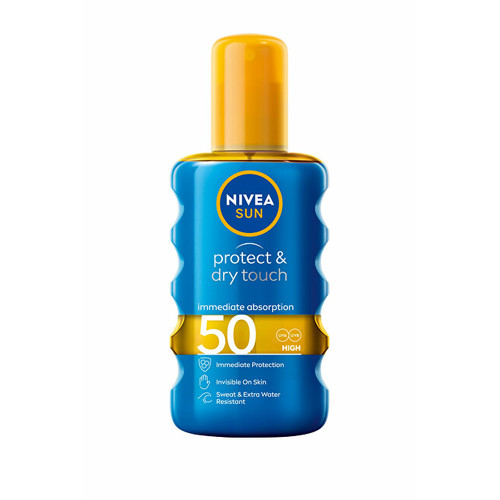 Sun Protect & Dry SPF 50 - Neviditeľný sprej na opaľovanie
