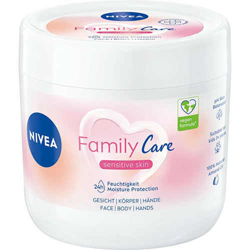 Nivea Family Care Cream ( sensitive skin ) - Lehký hydratační krém 450 ml
