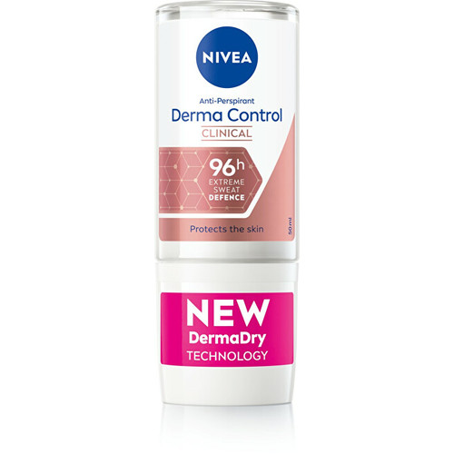 Nivea Derma Dry Control Anti-Perspirant Roll-on - Kuličkový antiperspirant 50 ml