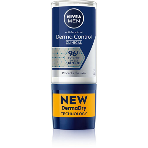 Nivea Men Derma Dry Control Anti-Perspirant - Kuličkový antiperspirant 50 ml