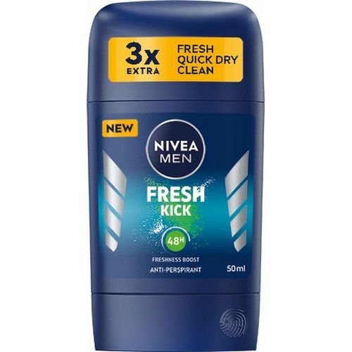 Nivea Men Fresh Kick Antiperspirant - Tuhý antiperspirant 50 ml