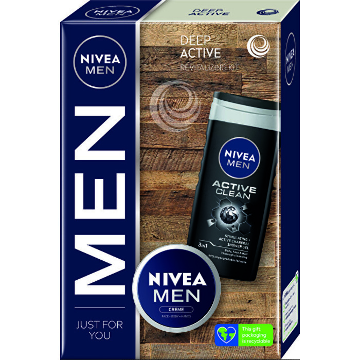 Nivea Men sprchový gel pro muže 250 ml + krém pro muže 75 ml kosmetická sada