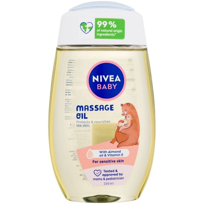 Nivea Baby Massage Oil - Ochranný a vyživující tělový olej 200 ml