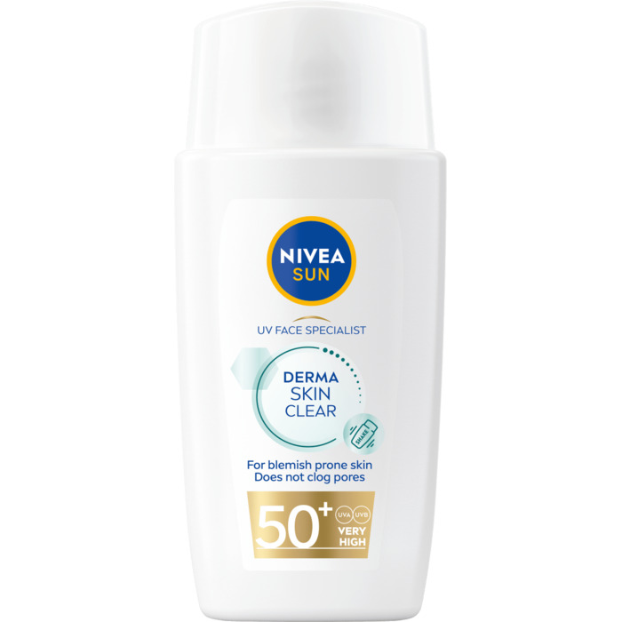 Nivea UV Face Specialist Derma Skin Clear SPF50+ - Lehký pleťový krém na opalování s matujícím účinkem 40 ml