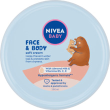 Baby Face & Body Soft Cream - Jemný krém na tvár a telo pre deti
