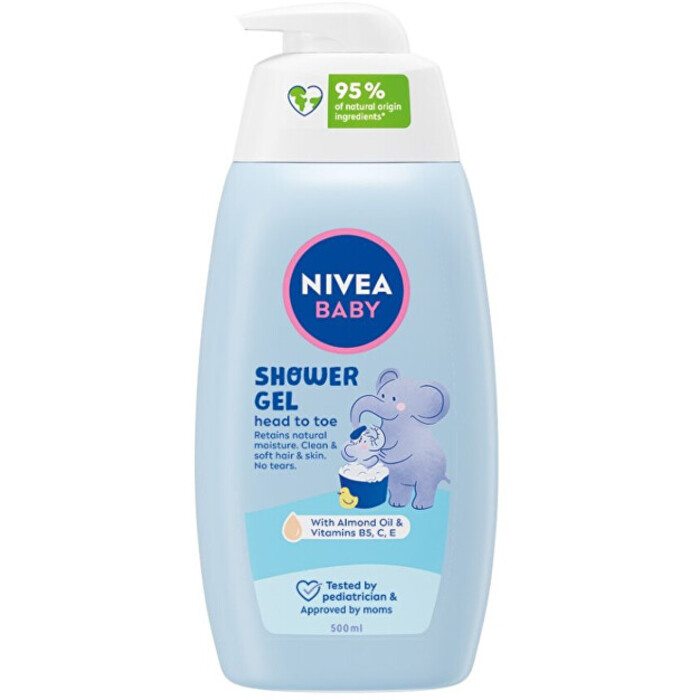 Nivea Baby Shower Gel - Sprchový gel na tělo a vlasy 500 ml