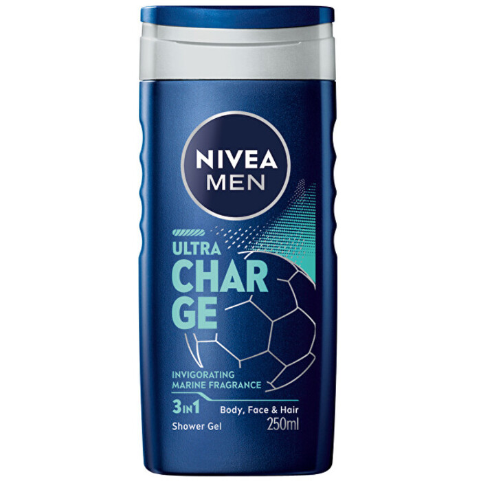 Nivea Ultra Charge Shower Gel - Sprchový gel pro muže 250 ml