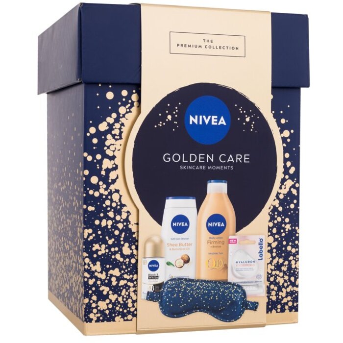 Golden Care Skincare Moments Dárková sada tělové mléko Q10 Firming Bronze 400 ml a sprchový gel Shea Butter & Botanical Oil 250 ml a antiperspirant Bl