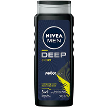 Deep Sport Men Body, Face & Hair Shower Gél - Sprchový gél na tvár, telo aj vlasy pre mužov
