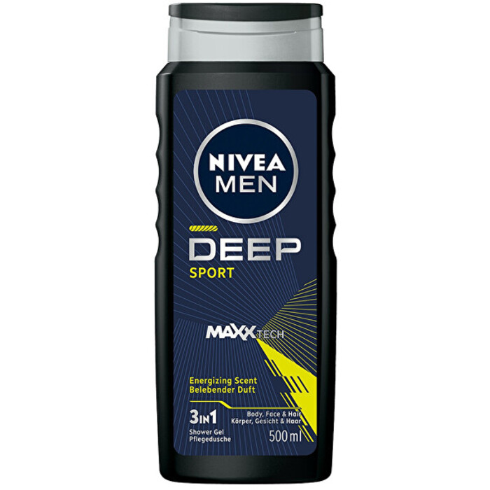 Deep Sport Men Body, Face & Hair Shower Gél - Sprchový gél na tvár, telo aj vlasy pre mužov
