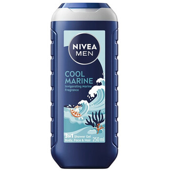 Men Cool Marine 3 in 1 Shower Gel - Sprchový gel na pokožku a vlasy