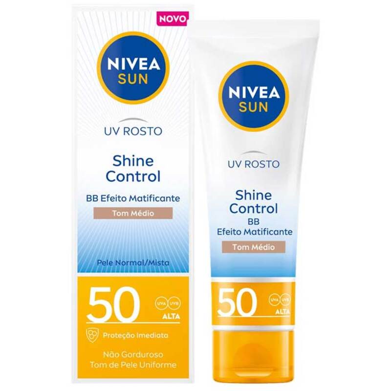 Sun UV Face Shine Control Cream Tinted SPF 50 - Zmatňujúci krém na tvár 50 ml
