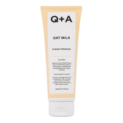 Q+A Oat Milk Cream Cleanser Cream - Jemný zvlhčující čisticí krém 125 ml