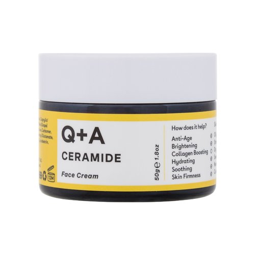 Q+A Ceramide Barrier Defence Face Cream - Hydratační, rozjasňující a ochranný denní pleťový krém 50 g