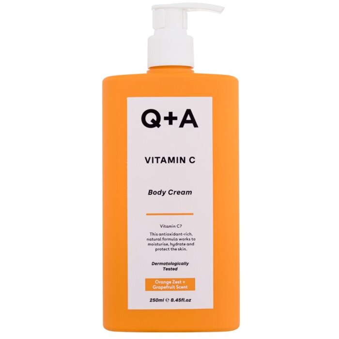 Q+A Vitamin C Body Cream - Hydratační, vyživující a ochranný tělový krém 250 ml
