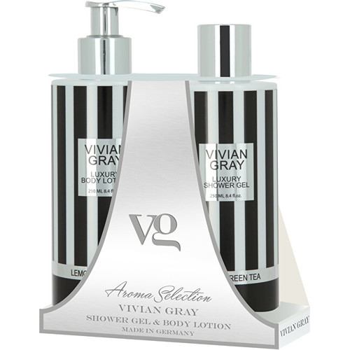 Vivian Gray Lemon & Green Tea luxusní sprchový gel 250 ml + intenzivní tělové mléko 250 ml kosmetická sada