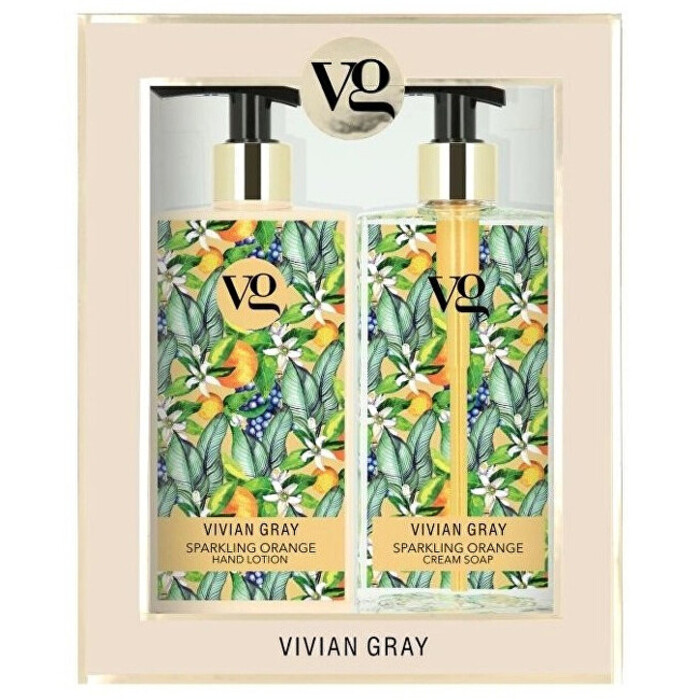 Sparkling Orange Cream Soap & Hand Lotion Set - Kozmetická sada na ruky
