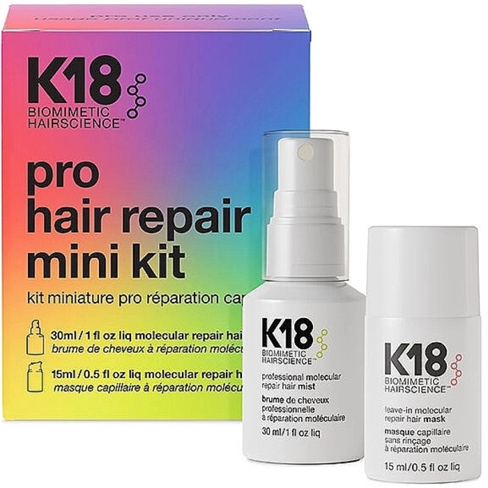 K18 Pro Hair Repair Mini Kit - Sada pro regeneraci, výživu a ochranu vlasů