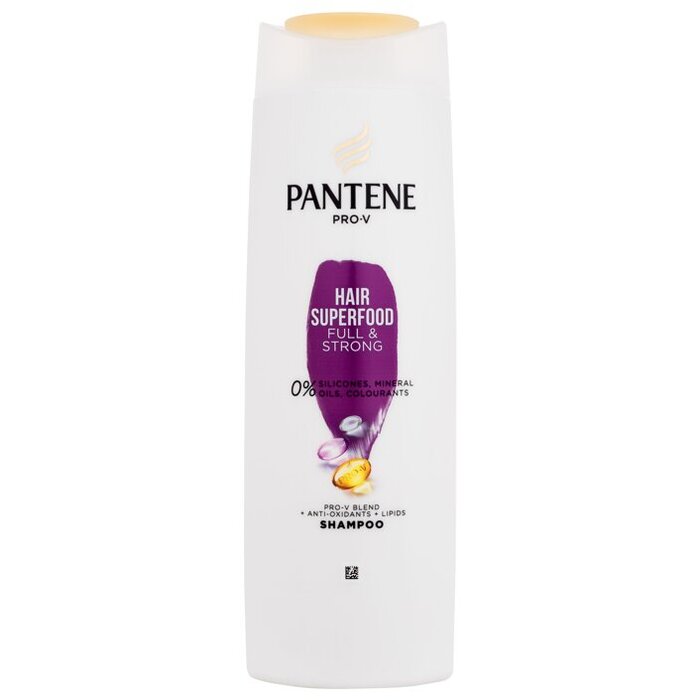 Pantene Superfood Full & Strong Shampoo - Posilující šampon na vlasy 400 ml