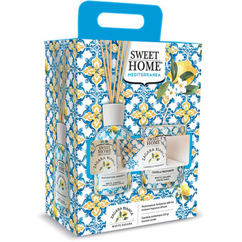 White Zagara Set - Dárková sada aroma difuzéru se svíčkou