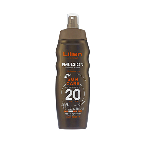 Lilien Lilien Sun Active Emulsion SPF 20 - Opalovací emulze 200 ml