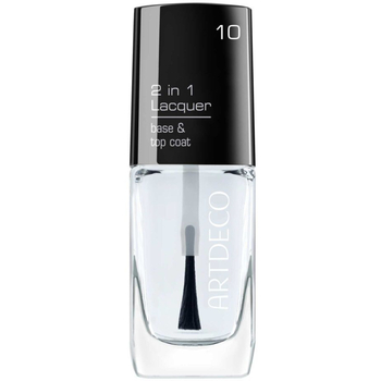 2in1 Base & Top Coat - 2 v 1 Bezbarvý podkladový i ochranný vrchní lak pro zářivé nehty 6 ml